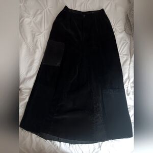 Claiborne Black Midi A-Line Skirt Casual